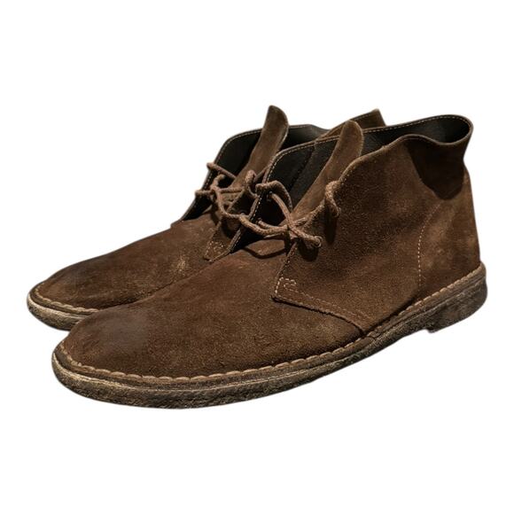 Clarks Original Chukka Men\'s Size 12 M Brown Suede CasualCrepe Sole Boot Lace Up main image 9